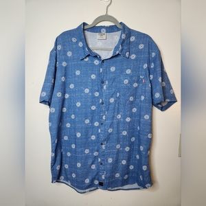 Men's short sleeve Marvel Button up XXL